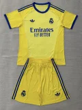26-27 RMA Yellow Goalkeeper Kids Soccer Jersey