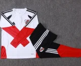 26-27 River Plate White Half Pull Tracksuit #B26101(半拉链)
