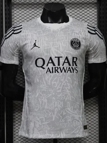 26-27 PSG Grey White Player Version Training shirts