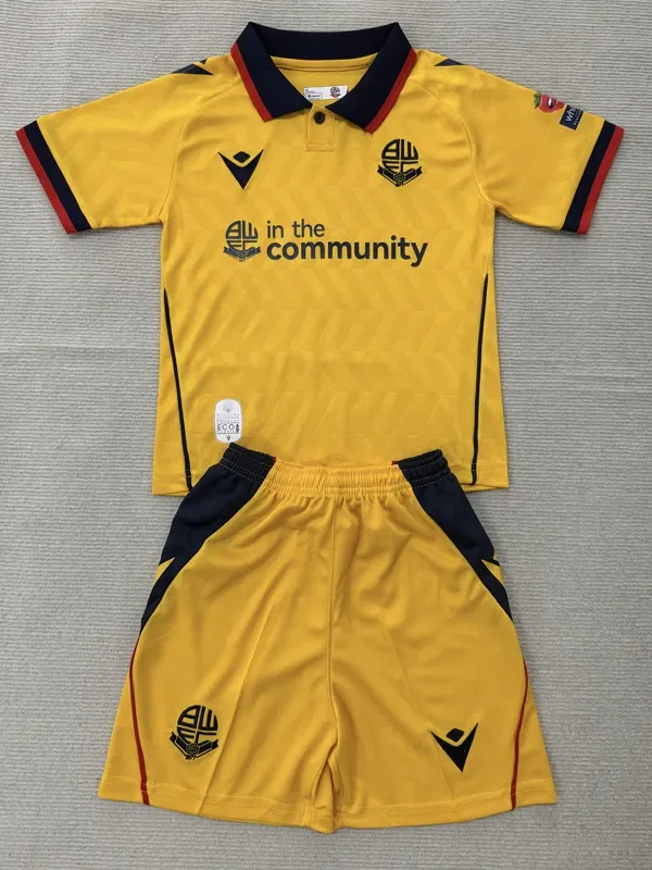 26-27 Bolton Wanderers Third Kids Soccer Jersey