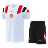 26-27 Man Utd White Training Short Suit