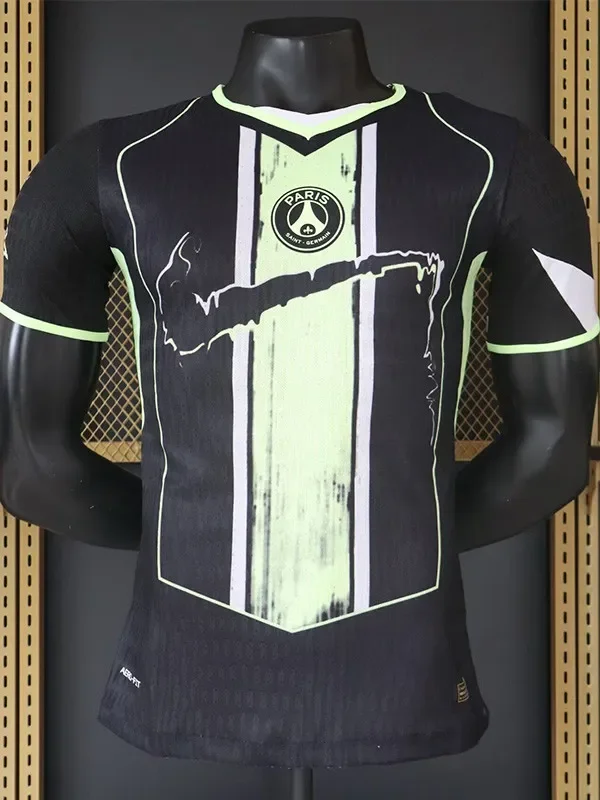 26-27 PSG Black Green Player Version Training shirts