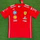 2026 Ferrari Red T-Shirts Racing Suit (Football Jersey Size)(圆领)