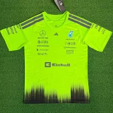 2026 Mercedes Fluorescent Green T-Shirts Racing Suit (Football Jersey Size)(圆领)