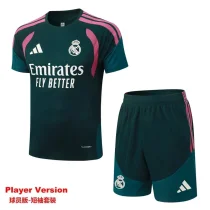 26-27 RMA Dark green Player Version Training Short Suit (球员短套装) 26-27 RMA Dark green Player Version Training Short Suit (球员短套装)