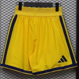 26-27 Boca Juniors Yellow Player Version Shorts Pants(球员短裤)