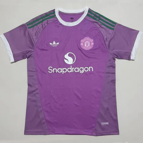 26-27 Man Utd Pink Goalkeeper Fans Soccer Jersey