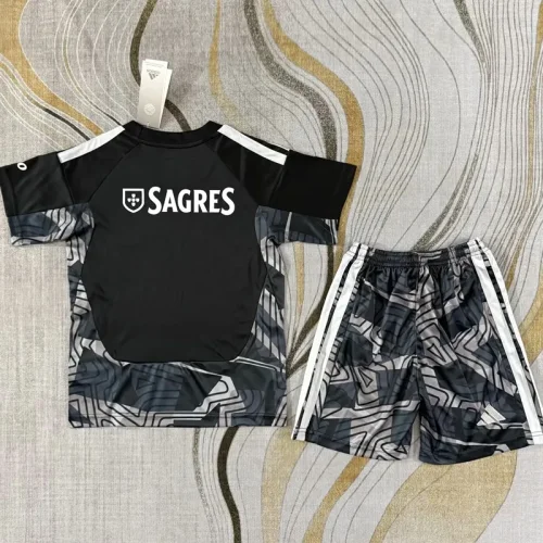 26-27 Benfica Black Goalkeeper Kids Soccer Jersey