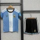 26-27 Argentina Messi Farewell Match Kids Soccer Jersey