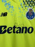 26-27 Porto Fluorescent Yellow Goalkeeper Soccer Jersey