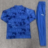 26-27 Al-Hilal Blue Half Pull Tracksuit (Pants Have Pocket)(半拉链)