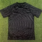 26-27 ARS Black Goalkeeper Fans Soccer Jersey (荧光绿广告)