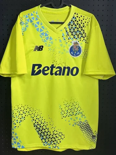 26-27 Porto Fluorescent Yellow Goalkeeper Soccer Jersey