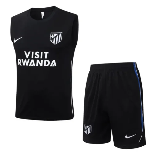 26-27 ATM Black Tank top and shorts suit #D26093