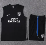 26-27 ATM Black Tank top and shorts suit #D26093
