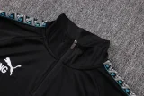 26-27 Marseille Black Half Pull Tracksuit #B26107(半拉链)