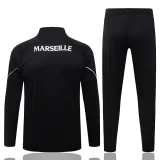 26-27 Marseille Black Half Pull Tracksuit #B26107(半拉链)