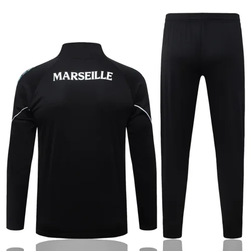 26-27 Marseille Black Half Pull Tracksuit #B26107(半拉链)