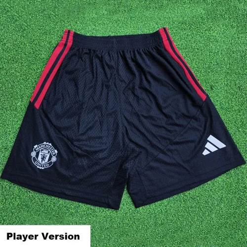 26-27 Man Utd Black Player Version Training Shorts Pants (球员短裤)