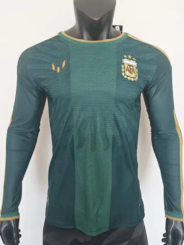 26-27 Argentina Farewell Match Green Long Sleeve Player Version Soccer Jersey (长袖球员)