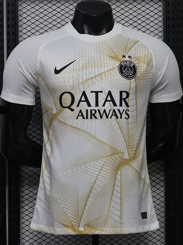 26-27 PSG White Gold Player Version Training shirts