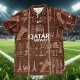 26-27 PSG Brown Special Edition Fans Training shirts (白广告)