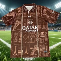 26-27 PSG Brown Special Edition Fans Training shirts (白广告) 26-27 PSG Brown Special Edition Fans Training shirts (白广告)