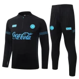 26-27 Napoli Black Half Pull Tracksuit #B26114(半拉链)