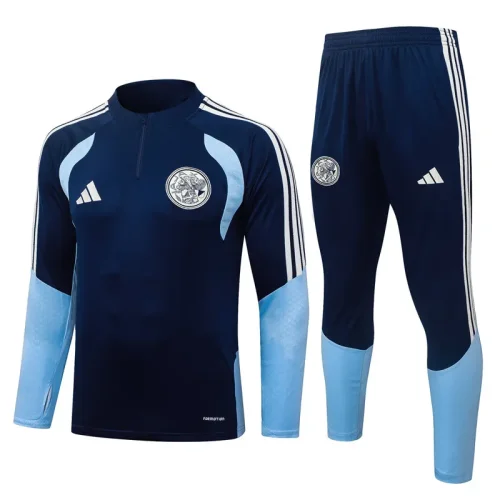 26-27 Ajax Royal blue Half Pull Tracksuit #B26113(半拉链)