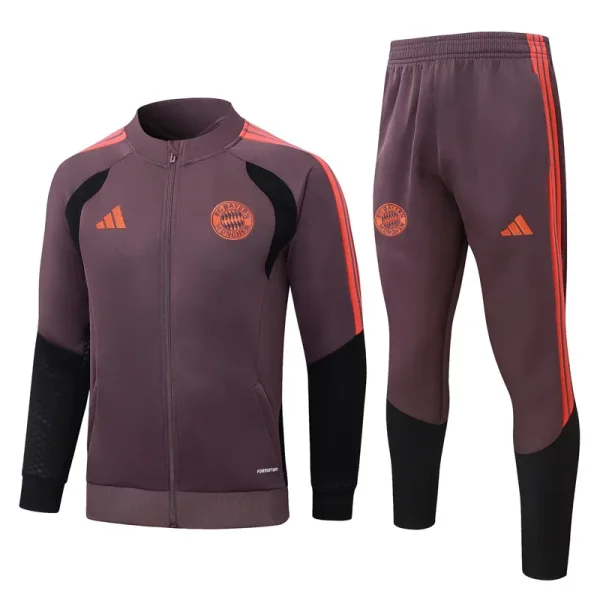 26-27 Bayern Grey Purple Jacket Tracksuit #A26117