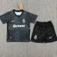 26-27 Sporting Lisbon Black Goalkeeper Kids Soccer Jersey
