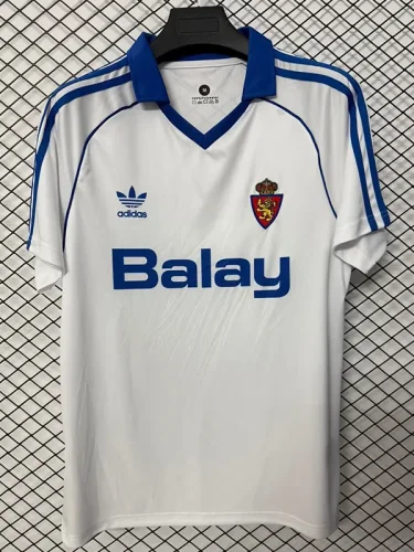 1986-1987 Zaragoza Home Retro Soccer Jersey