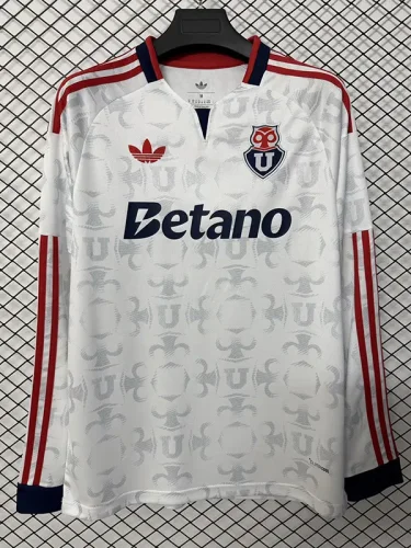 2027 Universidad De Chile White Long Sleeve Soccer Jersey (长袖)