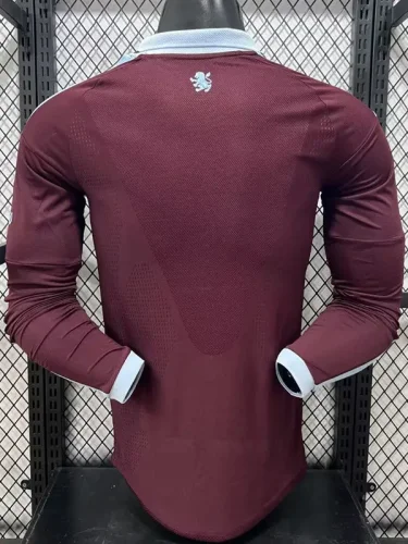 26-27 Aston Villa Home Long Sleeve Player Version Soccer Jersey (长袖球员)
