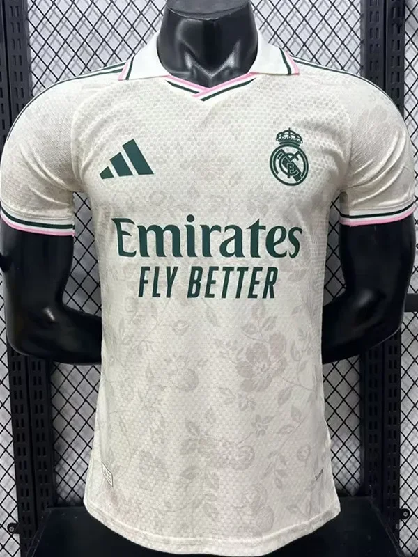 26-27 RMA Beige Special Edition Player Version Training Shirts (绿三杠)