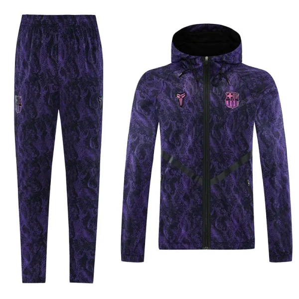 26-27 BAR Purple Windbreaker Suit (Hoodie)(风衣套装)