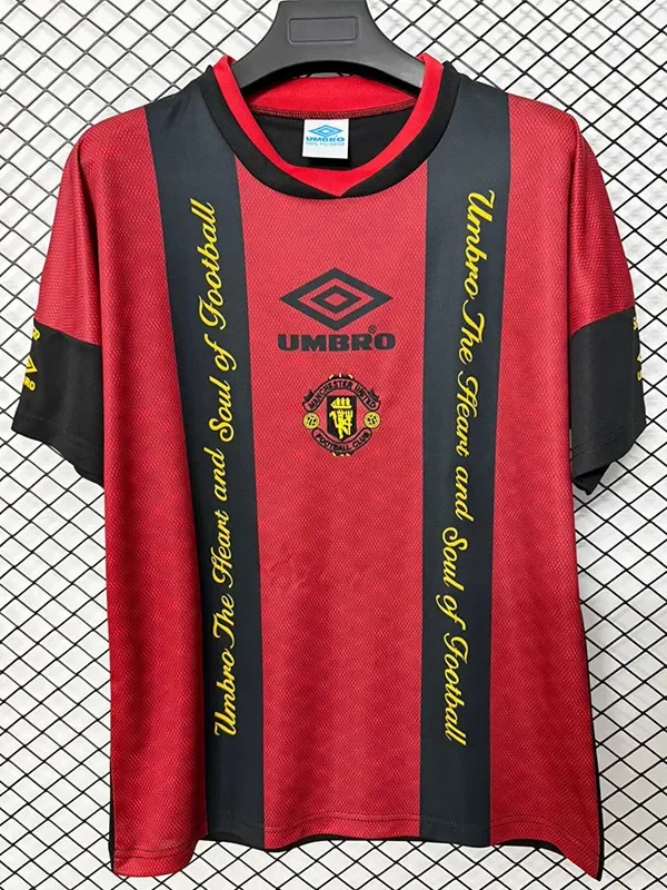 26-27 Man Utd Red Black Casual Training Shirts