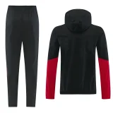 26-27 Man Utd Black Windbreaker Suit (Hoodie)(风衣套装)