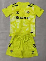 26-27 Real Betis Yellow Goalkeeper Kids Soccer Jersey 26-27 Real Betis Yellow Goalkeeper Kids Soccer Jersey