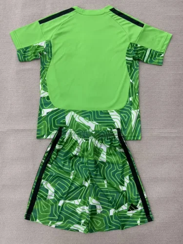 26-27 Man Utd Green Goalkeeper Kids Soccer Jersey