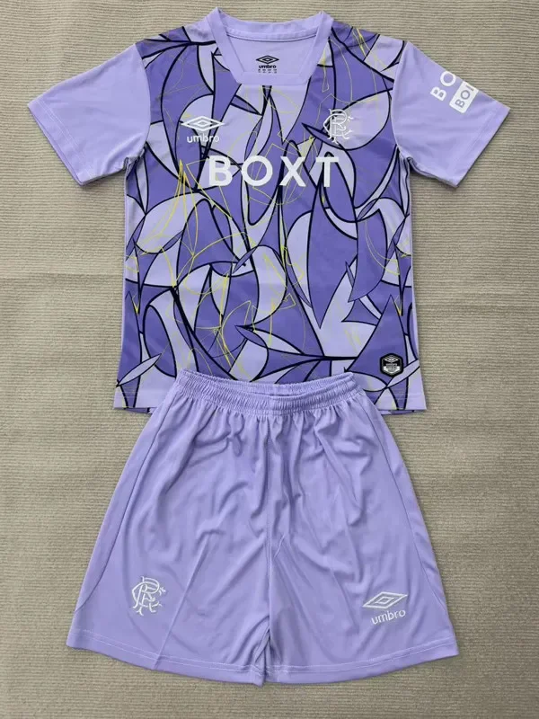 26-27 Rangers Purple Goalkeeper Kids Soccer Jersey