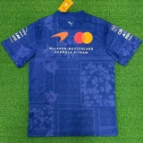 2026 McLaren Royal blue T-Shirts Racing Suit (Slim-fit style)圆领球员