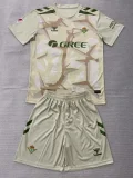 26-27 Real Betis Khaki Goalkeeper Kids Soccer Jersey