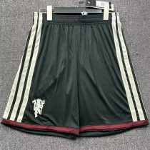 26-27 Man Utd Third Black Shorts Pants 26-27 Man Utd Third Black Shorts Pants