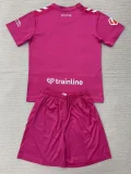 26-27 Real Betis Pink Goalkeeper Kids Soccer Jersey