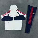 26-27 Bayern White Windbreaker Suit (Hoodie)(风衣套装)