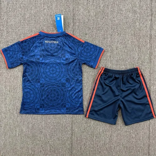 26-27 Croatia AD Away Kids Soccer Jersey