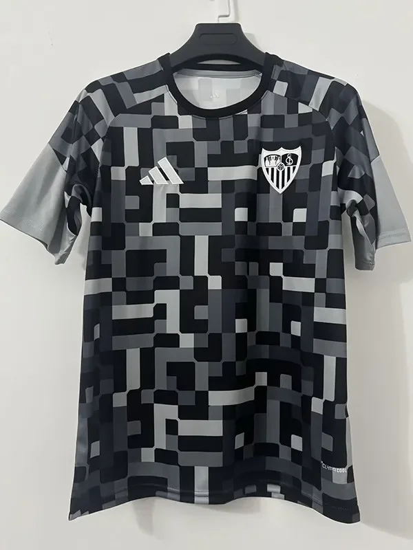 26-27 Sevilla Black Grey Training shirts