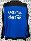 1994 Argentina Black blue Retro Hoody (无帽卫衣)