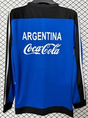 1994 Argentina Black blue Retro Hoody (无帽卫衣)